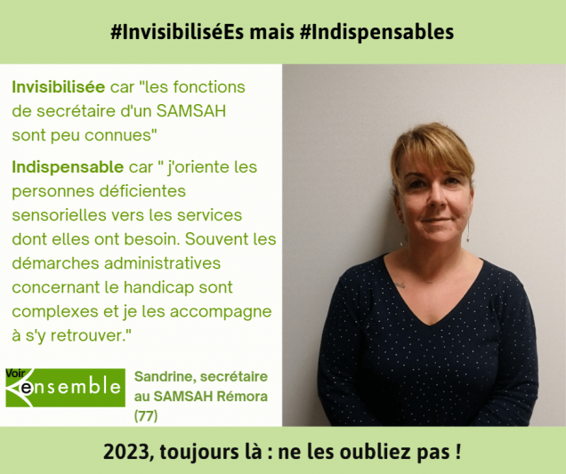 Visuel de Sandrine secrétaire